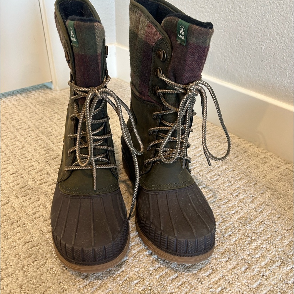 Kamiks snow boots. Super warm and cute!
